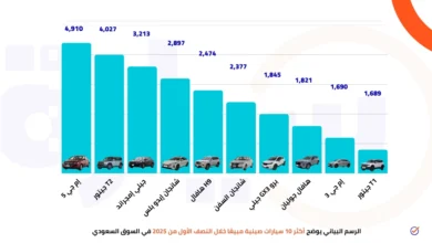 أكثر 10 سيارات صينية مبيعًا خلال النصف الأول من 2025