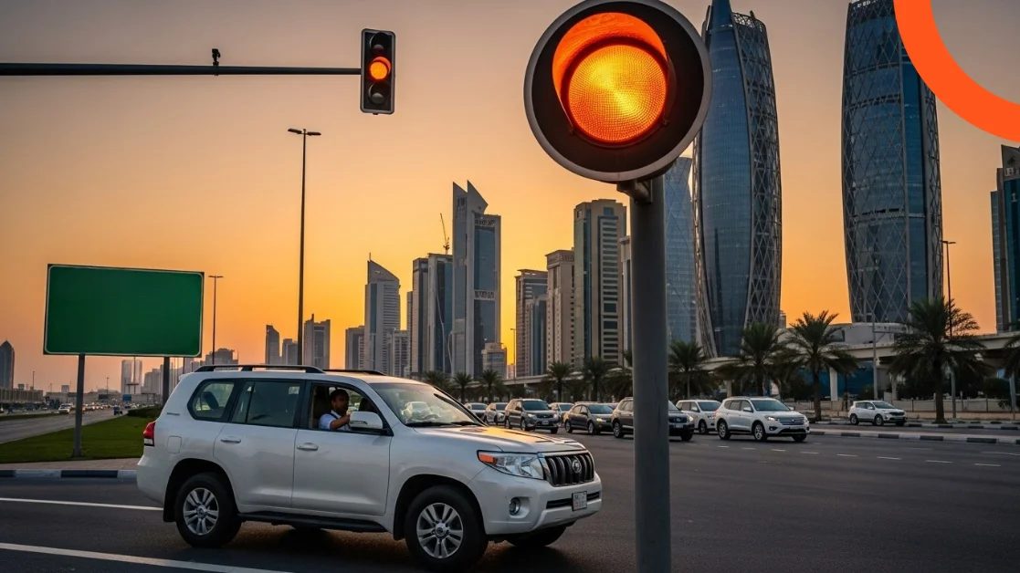 هل تعتبر الإشارة البرتقالية مخالفة في السعودية؟
