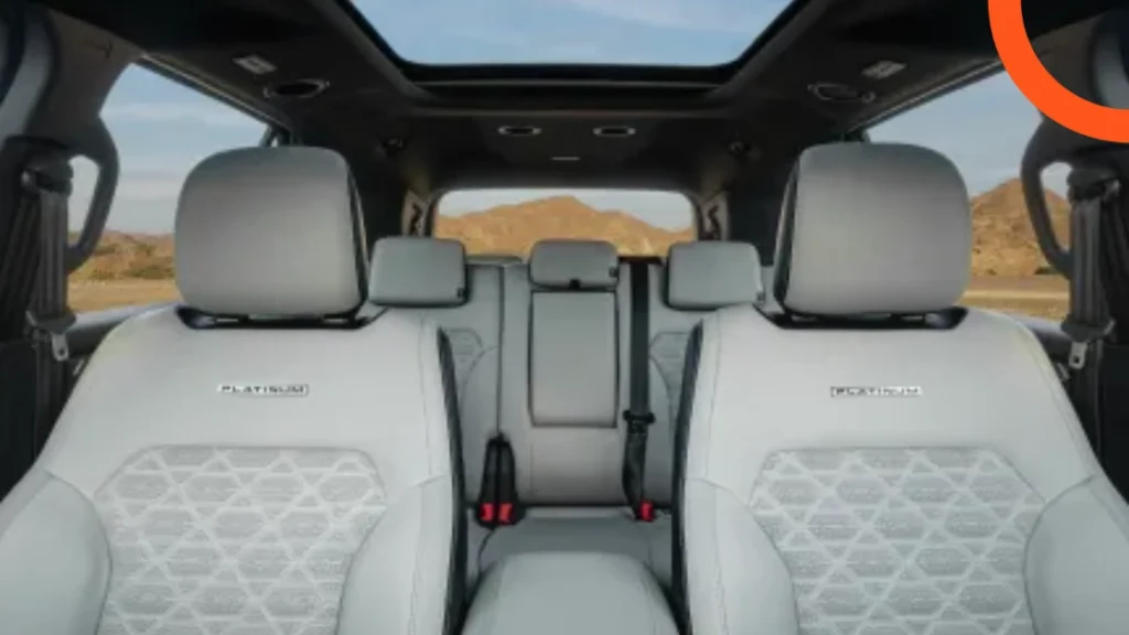 Interior of the 2026 Ford Everest