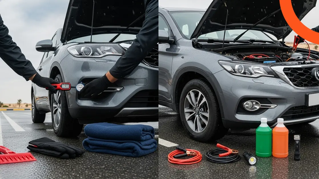 تجهيز السيارة للشتاء قبل القيادة