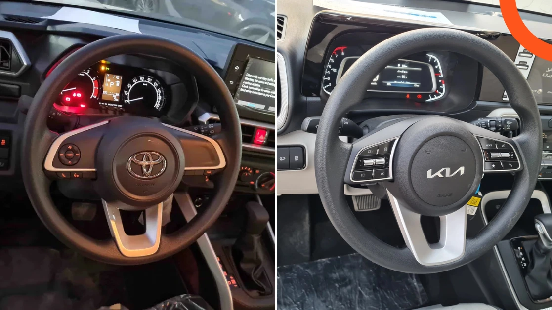 كيا سونيت وتويوتا رايز