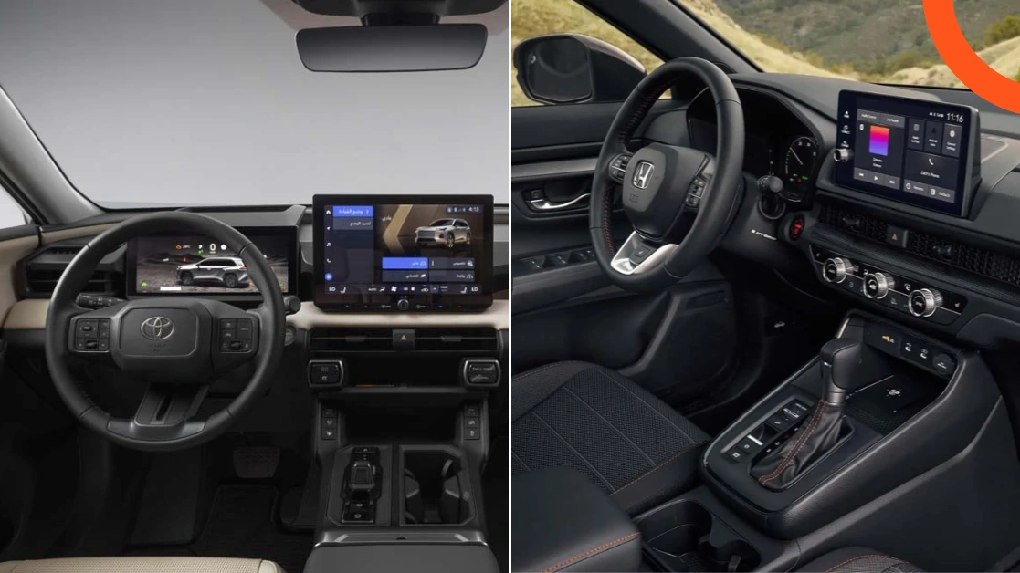 مقارنة شاملة تويوتا راف فور 2026 vs هوندا CR-V 2026