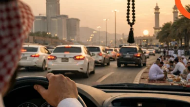 نصائح القيادة الآمنة في رمضان قبل الإفطار في السعودية