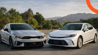 مقارنة كيا K5 وتويوتا كامري 2026 في السعودية